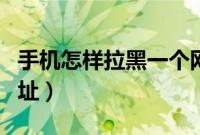 手机怎样拉黑一个网站(手机怎样拉黑一个网址)