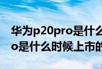 华为p20pro是什么时候发行的（华为p20pro是什么时候上市的）