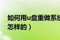 如何用u盘重做系统（u盘重做系统的步骤是怎样的）