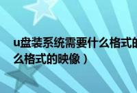 u盘装系统需要什么格式的系统（用u盘装win7系统下载什么格式的映像）
