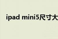 ipad mini5尺寸大小（ipad mini5尺寸）