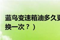 蓝鸟变速箱油多久更换一次（变速箱油多久更换一次？）