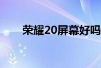 荣耀20屏幕好吗(荣耀20屏幕怎样)