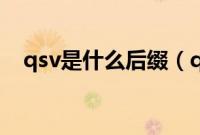 qsv是什么后缀（qsv格式是什么的文件）
