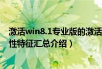 激活win8.1专业版的激活工具（Win8.1升级预览版13大特性特征汇总介绍）