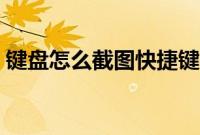 键盘怎么截图快捷键（键盘上截屏是哪个键）