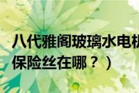 八代雅阁玻璃水电机保险丝在哪（玻璃水水泵保险丝在哪？）