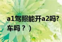 a1驾照能开a2吗?（A1驾照可以开A2驾照的车吗？）