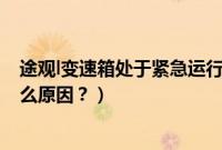 途观l变速箱处于紧急运行模式（大众途观L变速箱过热是什么原因？）