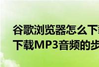 谷歌浏览器怎么下载音频（Chrome 浏览器下载MP3音频的步骤）