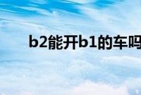 b2能开b1的车吗（b2能开什么车？）