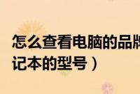 怎么查看电脑的品牌和型号（怎么知道自己笔记本的型号）