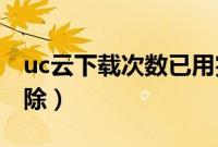 uc云下载次数已用完（UC云下载限速怎么去除）