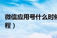 微信应用号什么时候出来（微信应用号申请教程）