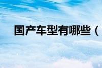国产车型有哪些（国产中型车有哪些？）