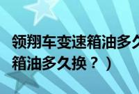 领翔车变速箱油多久换一次合适（领翔车变速箱油多久换？）