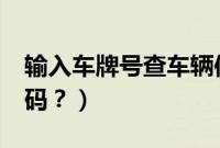 输入车牌号查车辆信息（闽c是哪里的车牌号码？）