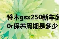 铃木gsx250新车多少公里保养（铃木gsx250r保养周期是多少？）
