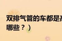 双排气管的车都是高配的吗（双排气管suv有哪些？）