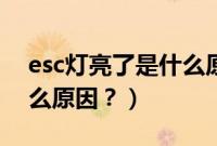 esc灯亮了是什么原因（仪表盘esc灯亮是什么原因？）