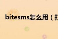 bitesms怎么用（打开迟缓让其秒开方法）