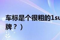 车标是个很粗的1suv（加粗1的车标是什么品牌？）