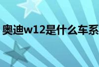 奥迪w12是什么车系（奥迪w12是什么车？）