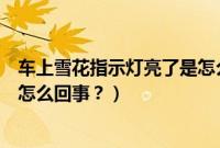 车上雪花指示灯亮了是怎么回事啊（车上雪花指示灯亮了是怎么回事？）