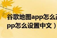 谷歌地图app怎么改成中文显示（谷歌地图app怎么设置中文）