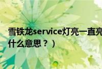 雪铁龙service灯亮一直亮着（雪铁龙service灯一直亮着是什么意思？）