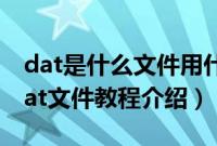dat是什么文件用什么软件打开（电脑打开.dat文件教程介绍）