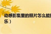 动感影集里的照片怎么能提出来（动感影集如何添加背景音乐）