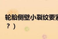 轮胎侧壁小裂纹要紧吗（轮胎有裂纹需要换吗？）