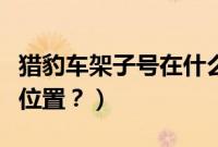 猎豹车架子号在什么位置（猎豹车架号在哪个位置？）