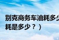 别克商务车油耗多少钱一公里（瑞风商务车油耗是多少？）