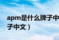 apm是什么牌子中文是什么（apm是什么牌子中文）