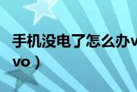 手机没电了怎么办vivo（手机没电了怎么办vivo）