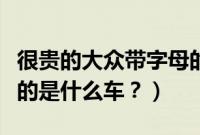很贵的大众带字母的车是什么车（大众有字母的是什么车？）