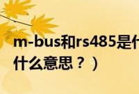 m-bus和rs485是什么意思（rs套件燃速型是什么意思？）