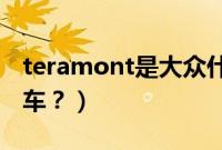 teramont是大众什么车（tcross是大众什么车？）