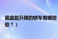 底盘能升降的轿车有哪些（能实现底盘升降功能的车型有哪些？）