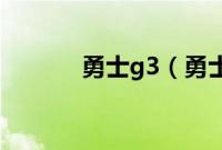 勇士g3（勇士3.2是什么车？）