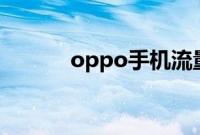oppo手机流量管理在哪里设置