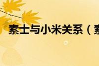 素士与小米关系（素士和小米是什么关系）