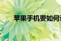 苹果手机要如何让实现一机双卡双待