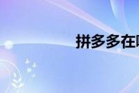拼多多在哪看自己账号