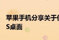 苹果手机分享关于仿苹果Watch的3D球形iOS桌面