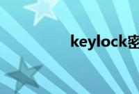 keylock密码锁如何反锁