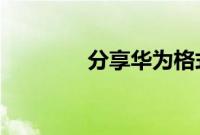 分享华为格式化的设置方法