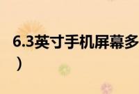 6.3英寸手机屏幕多大（6.3英寸手机屏幕长宽）